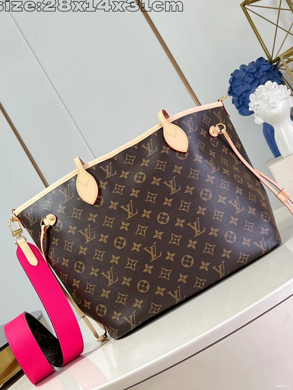 WIS Neverfull Bandoulière Louis Vuitton Out Inside MM-31*28*14cm 1128
